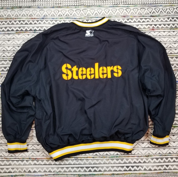 🔥VTG🔥 STARTER Pittsburgh Steelers Jacket sz XL - Picture 2 of 9